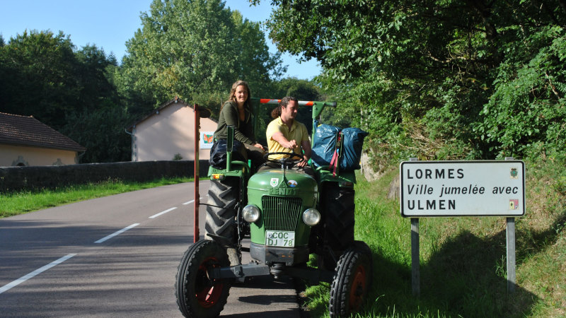 Visite de Lormes en tracteur