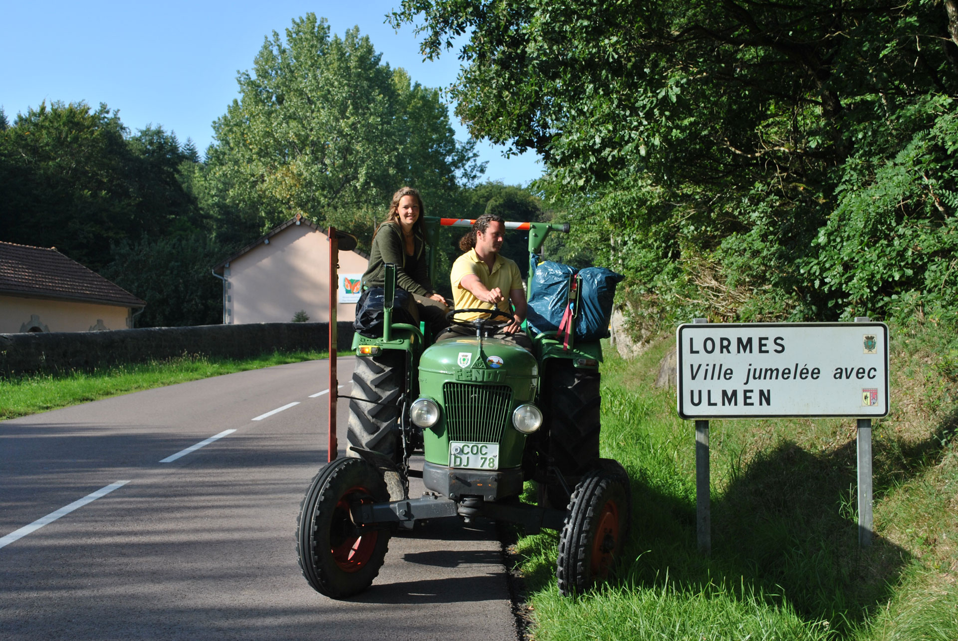 Visite de Lormes en tracteur