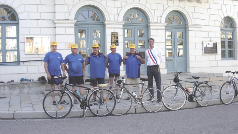 Lormes-Ulmen à vélo : le départ